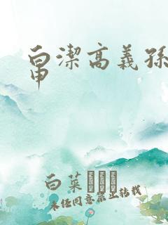 白洁高义孙倩王申