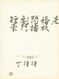 短剧闪婚老公是豪门播放