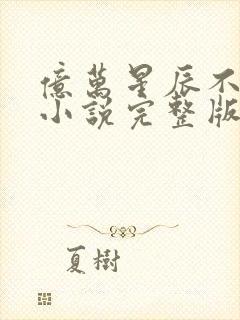 亿万星辰不及你小说完整版