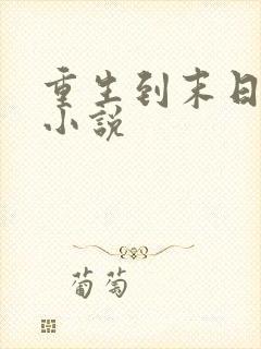 重生到末日前的小说