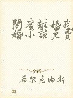 闺蜜离婚我也离婚小说免费阅读