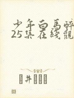 少年白马醉春风25集在线观看免费