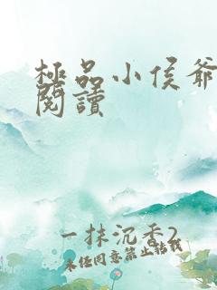 极品小侯爷全文阅读