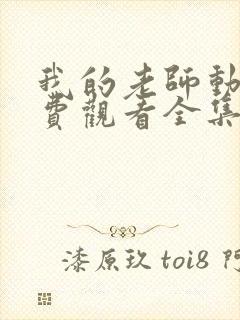 我的老师动漫免费观看全集