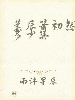 叶辰萧初然总共多少集