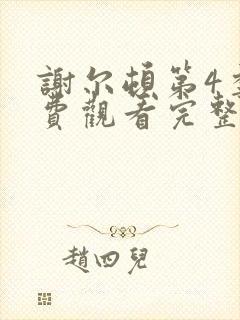 谢尔顿第4季免费观看完整版