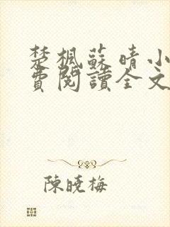 楚枫苏晴小说免费阅读全文