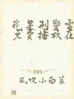 我是刑警电视剧免费播放在线