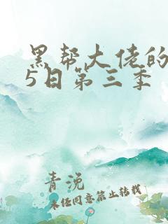 黑帮大佬的365日第三季