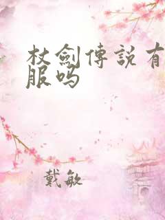 杖剑传说有渠道服吗