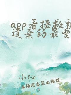 app看拯救被遗弃的最爱角色漫画