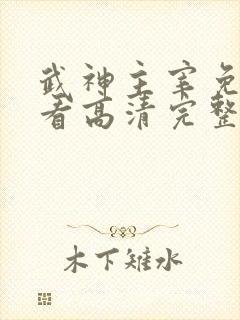 武神主宰免费观看高清完整版动漫
