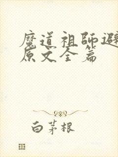 魔道祖师避尘篇原文全篇