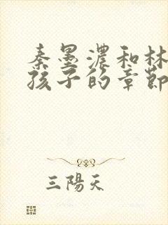 秦墨浓和林阳生孩子的章节