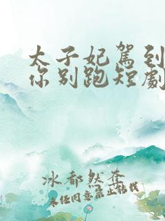 太子妃驾到总裁你别跑短剧全集