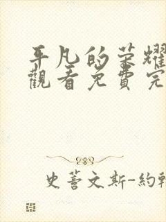 平凡的荣耀在线观看免费完整版