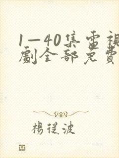 1—40集电视剧全部免费观看