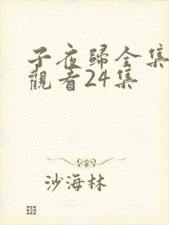 子夜归全集完整观看24集