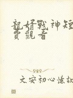 龙婿战神短剧免费观看