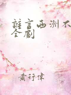 谁言西洲不知意全剧