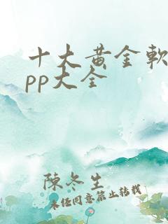 十大黄金软件app大全