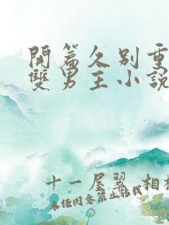 开篇久别重逢的双男主小说