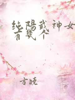 纯阳武神女主角有几个