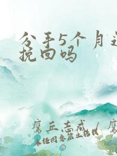 分手5个月还能挽回吗