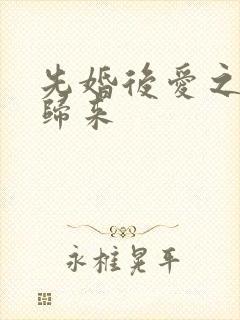 先婚后爱之亡夫归来