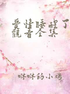 爱情睡醒了免费观看全集