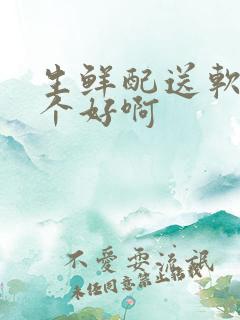 生鲜配送软件哪个好啊