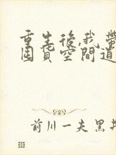 重生后,我带着囤货空间逍遥末世