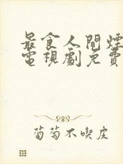 最食人间烟火色电视剧免费在线观看