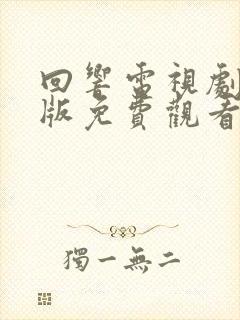 回响电视剧完整版免费观看全集高清