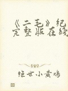 《二毛》纪录片完整版在线观看