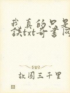 我真的只是想打铁txt奇书网