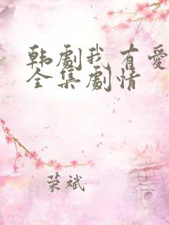 韩剧我有爱人了全集剧情