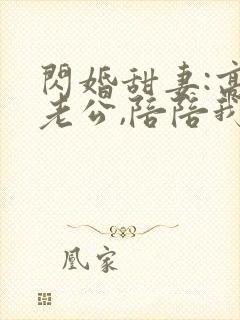 闪婚甜妻:高冷老公,陪陪我小说