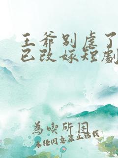 王爷别虐了王妃已改嫁短剧免费观看