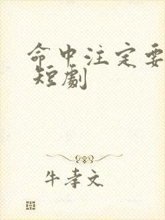 命中注定要爱你 短剧