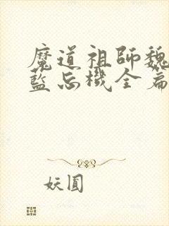 魔道祖师魏无羡蓝忘机全篇