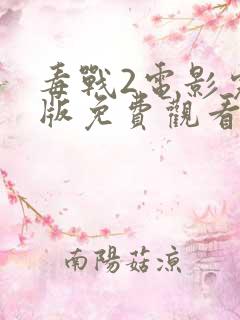 毒战2电影完整版免费观看