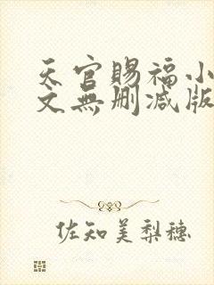 天官赐福小说全文无删减版