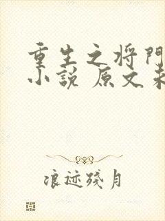 重生之将门毒后小说 原文未删减