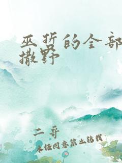 巫哲的全部小说撒野