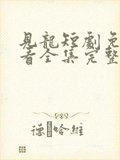 见龙短剧免费观看全集完整版