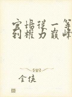 官场从一等功臣到权力巅峰