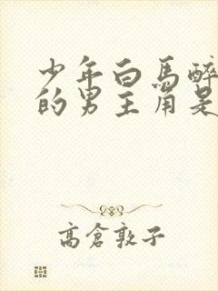 少年白马醉春风的男主角是谁演的