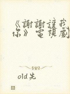 《谢谢让我遇见你》电视剧