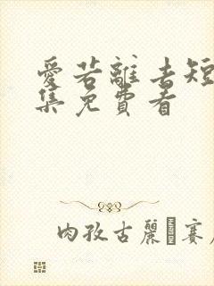 爱若离去短剧全集免费看